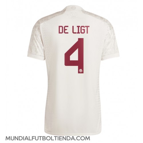 Camiseta Bayern Munich Matthijs de Ligt #4 Tercera Equipación Replica 2023-24 mangas cortas